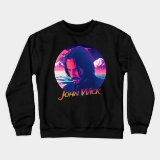 Mr.Wick - vintage sunset Crewneck Sweatshirt